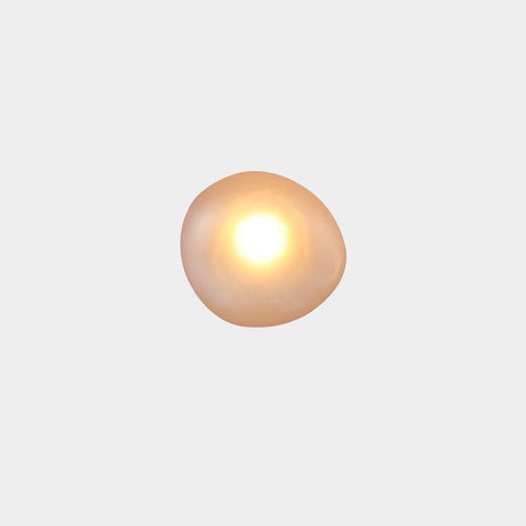 Hand-Blown Bubble Glass Wall Lamp with Sculptural Shade