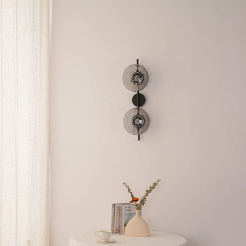 Wall Light with Round Glass Shade