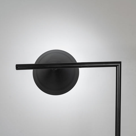 Floor Lamp with Adjustable Cone Shade and Marble Base