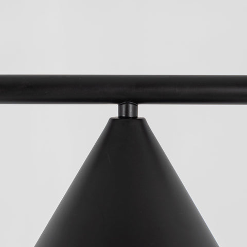 Floor Lamp with Adjustable Cone Shade and Marble Base