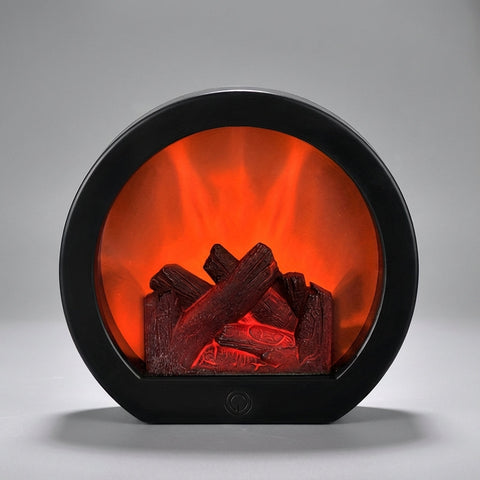 Flame-Effect Table Lamp for Decorative Ambient Lighting