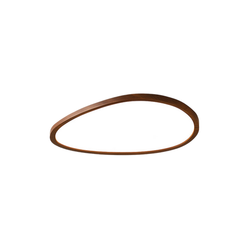 Ultra Slim LED Ceiling Light with Wood Grain Finish and Three Light Modes
