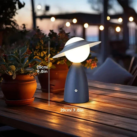 Modern LED Table Lamp with Dimmable Lighting and Wireless Charging Function