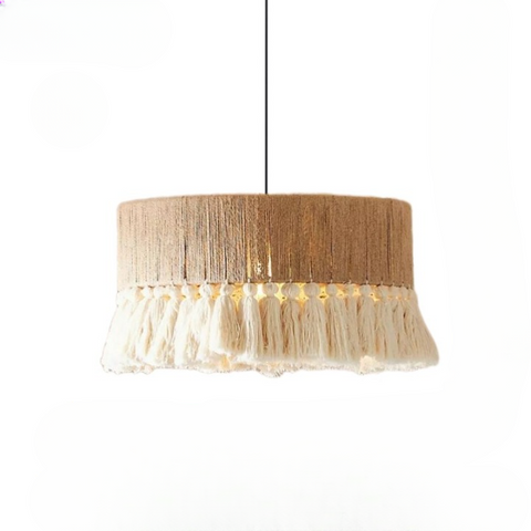 Chandelier with Hemp Rope Tassels