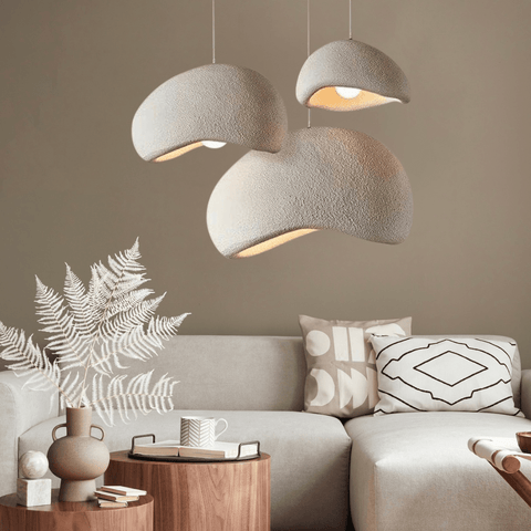 Sculpted Bouclé Pendant Ceiling Light