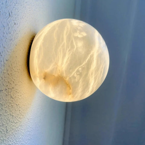 Wall Sconce with Marble Orb