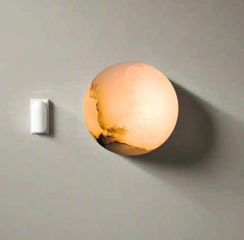 Wall Sconce with Marble Orb
