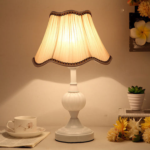Table Lamp with Traditional Floral Shade