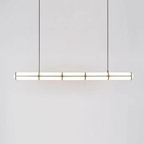 Endless Linear Pendant Light with Cylindrical Acrylic Shade