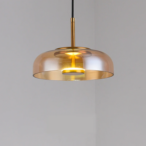 Glass LED Pendant Light with Color Options
