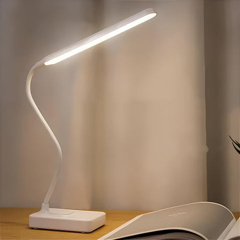 Flexible LED Desk Lamp with Rechargeable or Plug-In Power
