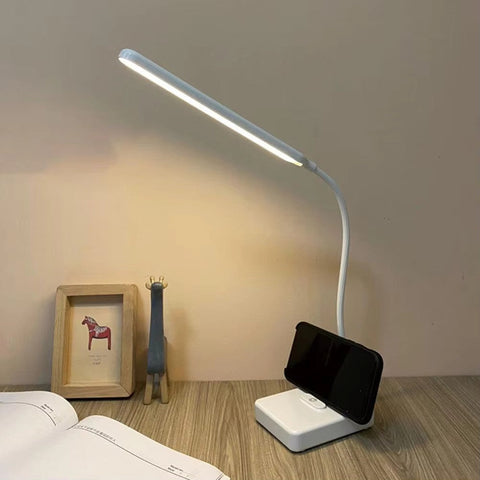 Flexible LED Desk Lamp with Rechargeable or Plug-In Power