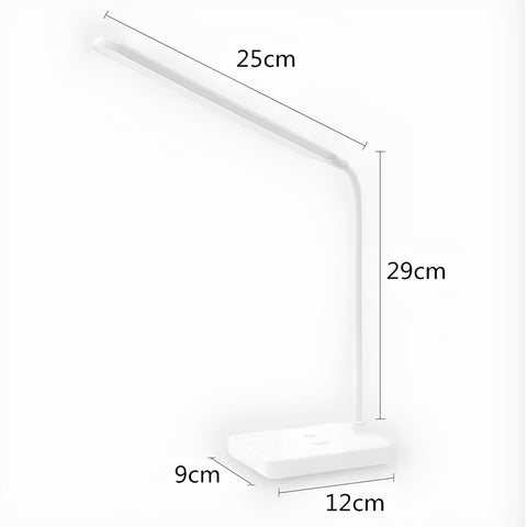 Flexible LED Desk Lamp with Rechargeable or Plug-In Power