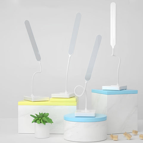 Flexible LED Desk Lamp with Rechargeable or Plug-In Power
