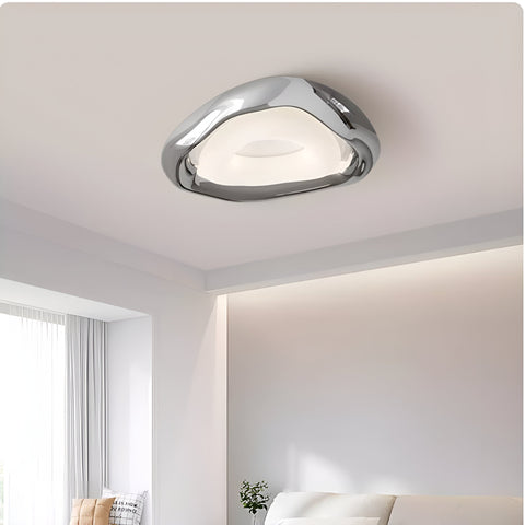 Ceiling Light with Sculptural Bauhaus Form and Integrated LED