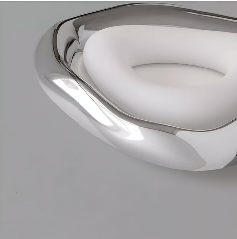 Ceiling Light with Sculptural Bauhaus Form and Integrated LED
