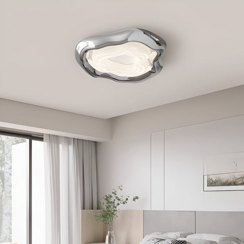 Ceiling Light with Sculptural Bauhaus Form and Integrated LED