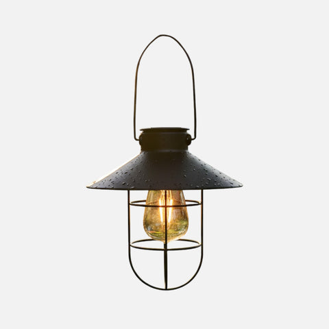 Solar Vintage Lantern – Retro Tungsten LED Garden Light