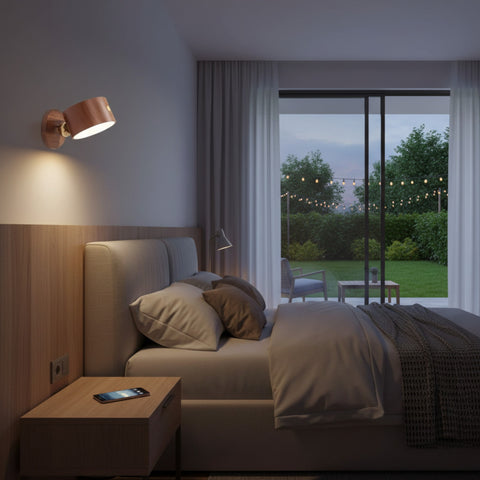 Modern Wooden Touch LED Wall Lamp
