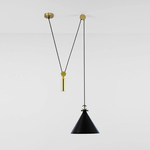 Geometric Multi-Pendant Chandelier with Adjustable Drops