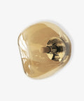 Glass Wall Sconce with Metal Frame and Sculptural Shade — product view