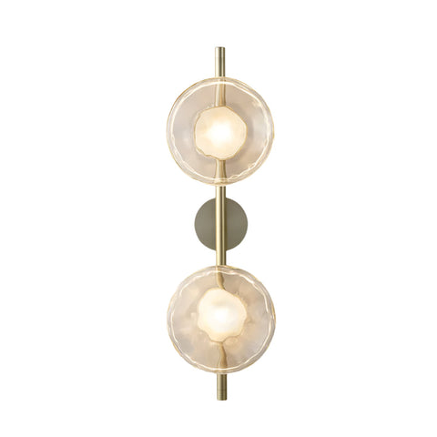 Wall Light with Round Glass Shade