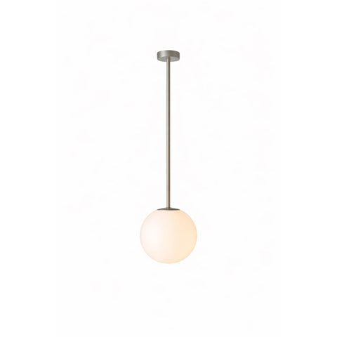 Sculptural Multi-Arm Chandelier with Opal Glass Globes