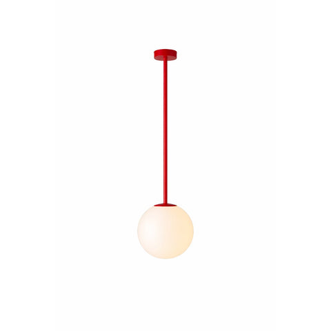 Sculptural Multi-Arm Chandelier with Opal Glass Globes