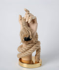 Hand-Shaped Rope Wall Sconce with Exposed Bulb Holder — product view