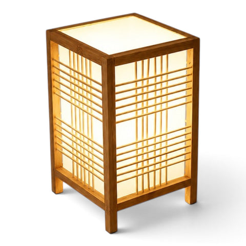 Japandi Table Lamp with Soft Bedroom Illumination