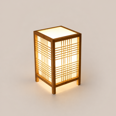 Japandi Table Lamp with Soft Bedroom Illumination