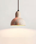 Travertine Pendant Light with Woven Texture