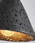 Travertine Pendant Light with Woven Texture