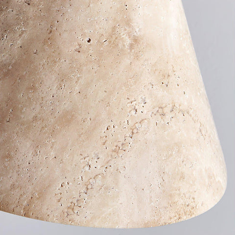 Travertine Pendant Light with Woven Texture