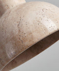 Travertine Pendant Light with Woven Texture