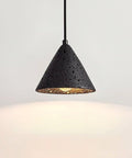 Travertine Pendant Light with Woven Texture