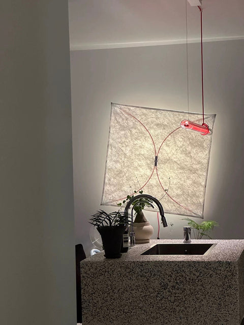 Japanese Paper Wall and Ceiling Light with Soft Diffusion