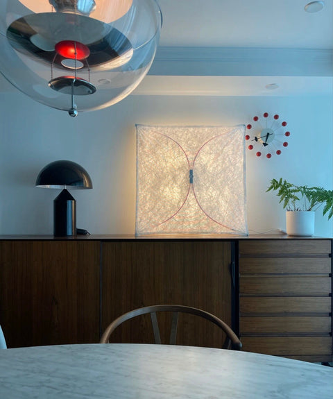 Japanese Paper Wall and Ceiling Light with Soft Diffusion