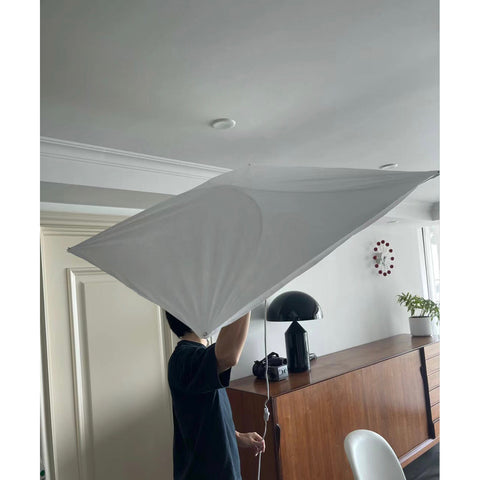 Japanese Paper Wall and Ceiling Light with Soft Diffusion