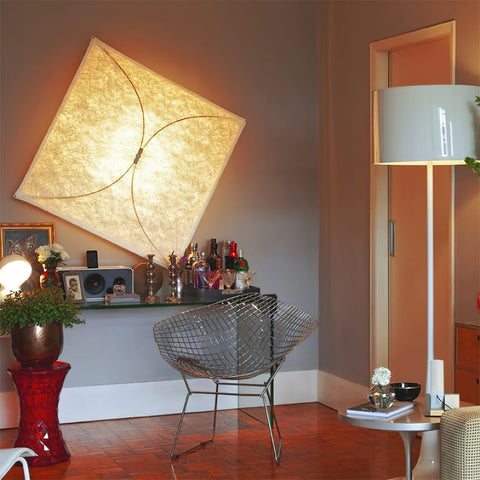 Japanese Paper Wall and Ceiling Light with Soft Diffusion
