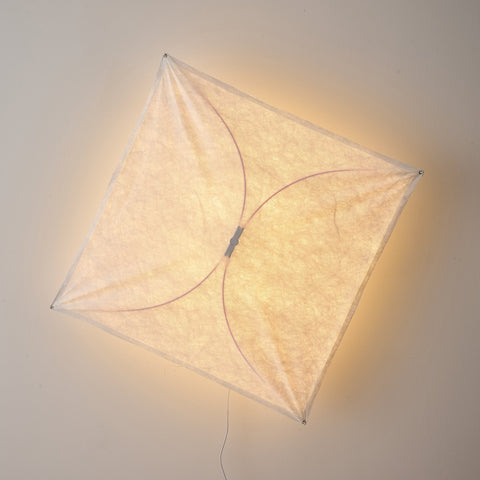 Japanese Paper Wall and Ceiling Light with Soft Diffusion