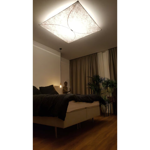 Japanese Paper Wall and Ceiling Light with Soft Diffusion