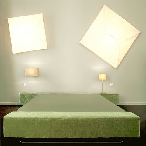 Japanese Paper Wall and Ceiling Light with Soft Diffusion