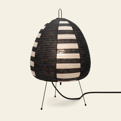 Japanese Rice Paper Table Lamp with Minimalist Wabi-Sabi Design