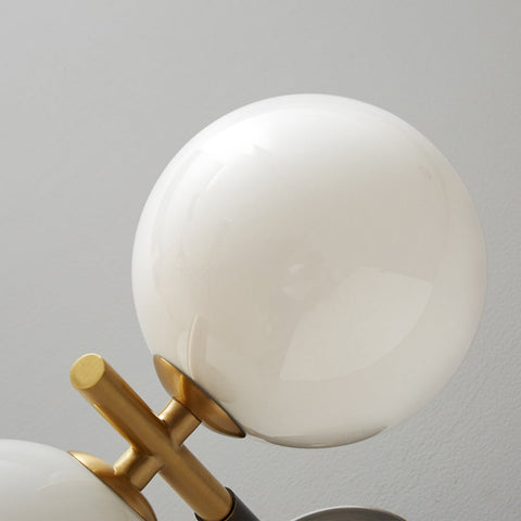 Copper Wall Sconce with Decorative Globe Shade
