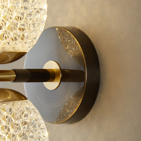 Copper Wall Sconce with Decorative Globe Shade