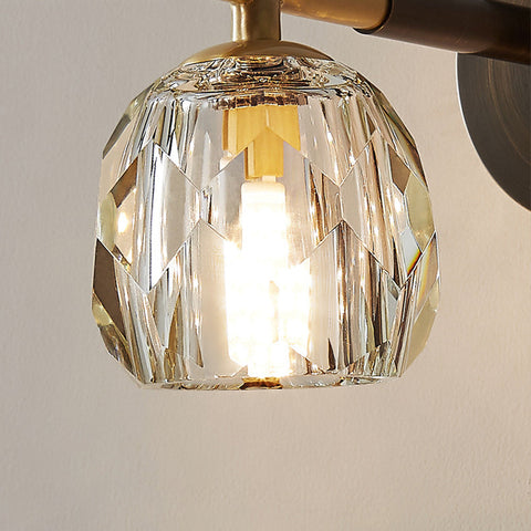 Copper Wall Sconce with Decorative Globe Shade