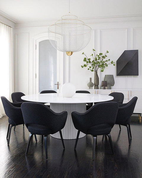 Pendant Light with Tiered Steel Mesh Shade and Integrated LED