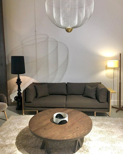 Pendant Light with Tiered Steel Mesh Shade and Integrated LED