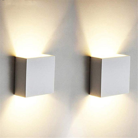LED Cube Wall Light with Aluminum Body and Up and Down Illumination